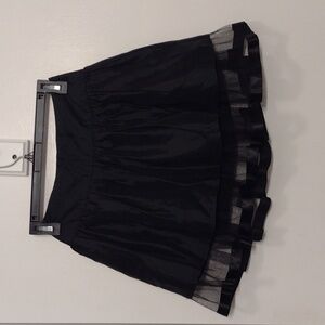 Elegant Black A-Line Skirt